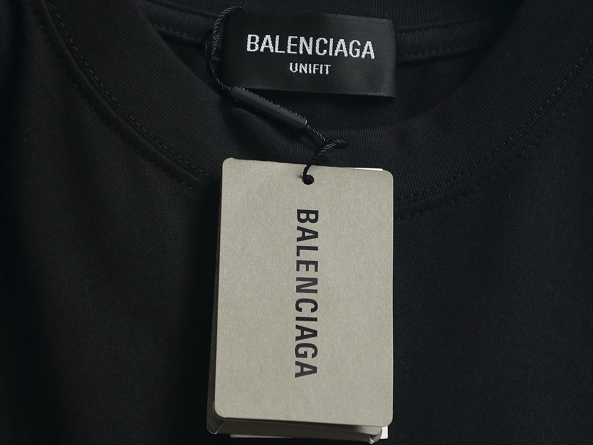 BALENCIAGA logo Logo ， Retro Same Style T 320 Versatile : Black Size：S M L XL
